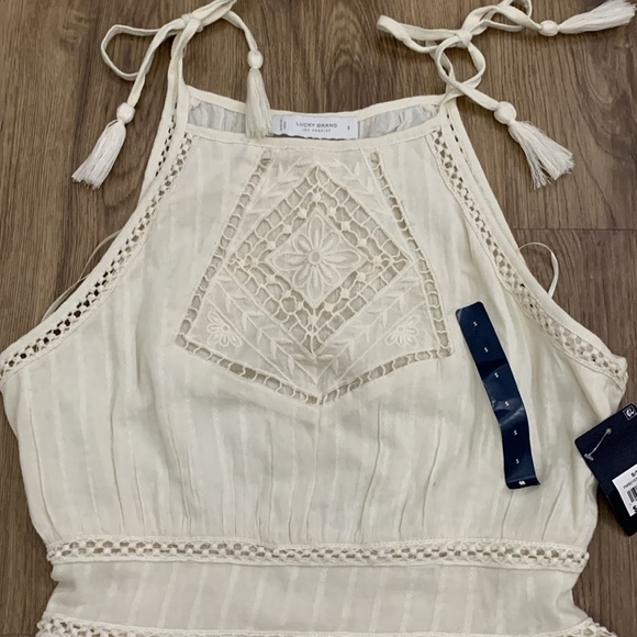 NWT Lucky Brand Eyelet Maxi dress. Size Small - Picture 3 of 16